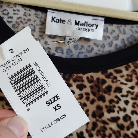 Kate and Mallory Women's Stretch Swing Sleeveless Dress XS NEW - Picture 4 of 9